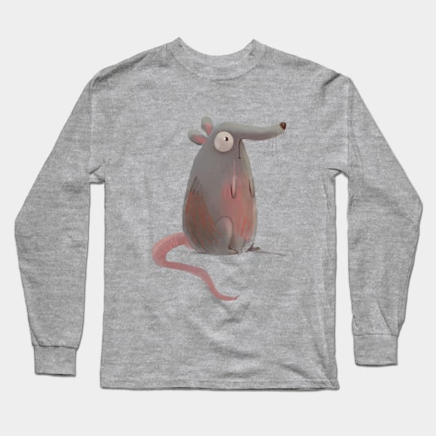 Cute rat Long Sleeve T-Shirt by Ramonelli